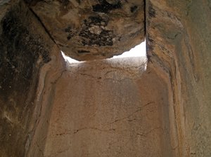 Inside a Pillar Tomb, Xanthos, Turkey