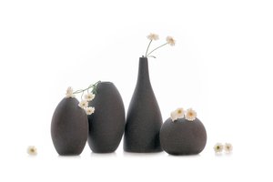 Dark Vases White Flowers