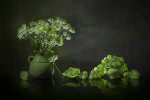 Elegant Green Still Life