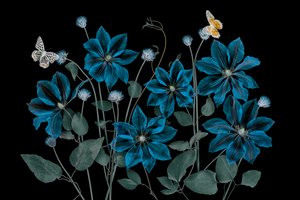 Ethereal Blue Garden by Lydia Jacobs