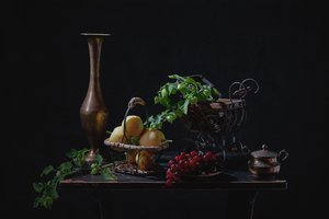 Moody Fruit Still Life