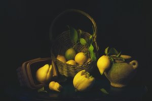 Moody Lemon Still Life