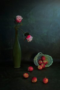 Moody Roses and Apples