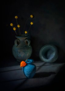 Moody Still Life Vases