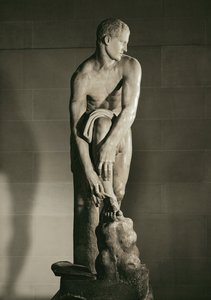 Hermes Tying His Sandal by Lysippos (after)