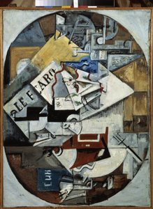 Still Life. (Le Figaro) by Lyubov Sergeevna Popova