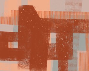 Rust Geometric Layers by MANSI SAXENA