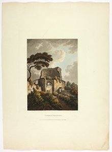 Tower of Pignattara, plate twenty-two from the Ruins of Rome by M. Dubourg