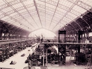 The Machine Hall at the Paris Exhibition, from L