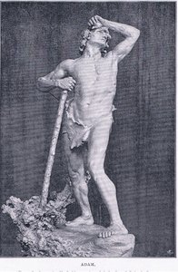 Adam, from The Magazine of Art 1893, Cassell and Company by M. Lavergne