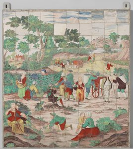Tile Panel with the Grape Harvest