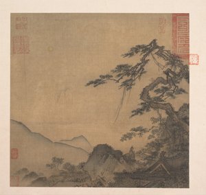 Landscape with great pine, second quarter of the 13th century by Ma Lin