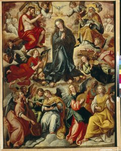 The Coronation of the Virgin by Maarten de Vos