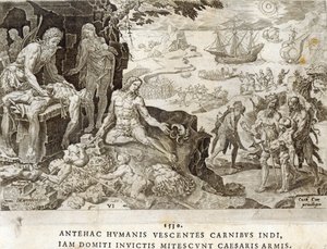 Battlefield in the New World in 1530, plate 6 from 
