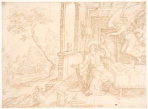 An Angel Appears to Philip by Maarten van Heemskerck