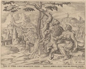 Judah giving Tamar the pledge, c.1566