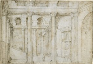Portico of the Pantheon by Maarten van Heemskerck