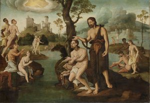 The Baptism of Christ by Maarten van Heemskerk
