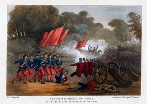 Tenth Regiment of Foot, at the Battle of Steenkerque, 3rd August 1692 by Madeley