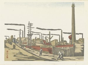 Fukagawa industrial area by Maekawa Senpan