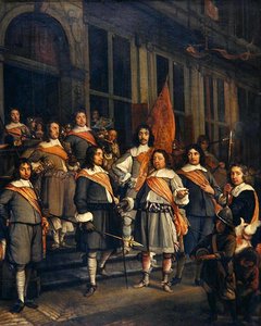 A Company of the Hague Arquebusiers by Maerten Lengele