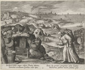 Saint Dorotheus of Gaza as a Hermit by Maerten Vos de