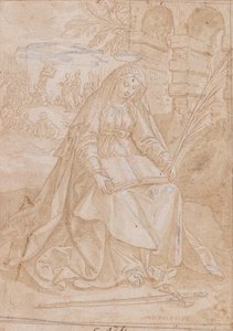 Saint Justine, 1584 by Maerten Vos de