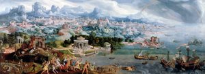 Panoramic Fantasy with the Abduction of Helen