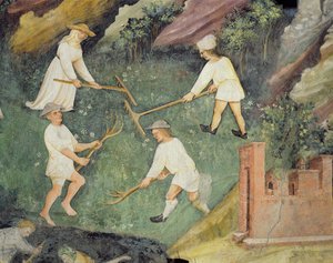 Haymaking in the Month of June (detail) by Maestro Venceslao