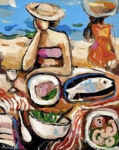 Colorful Beach Lunch