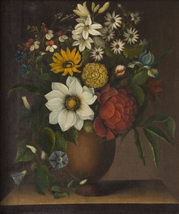 Vase with Flowers by Magdalene Margrethe Bärens