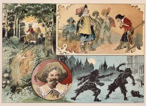 Cyrano de Bergerac, Illustration of the Novel by Cyrano de Bergerac: 