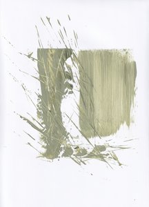 Abstract Green Strokes