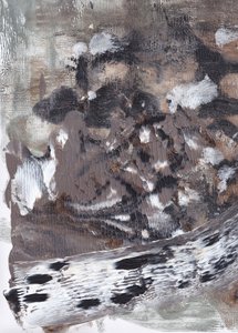 Earthy Textured Abstraction by Maira Ribena