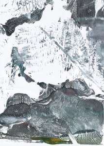 Icy Abstract Landscape