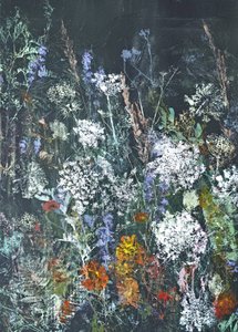 Midnight Wildflower Bloom by Maira Ribena