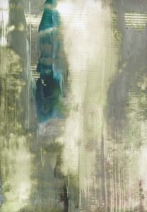 Serene Green Blue Abstract by Maira Ribena