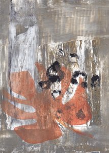 Textured Earthy Handprint by Maira Ribena
