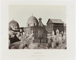 View of a Cemetery in Damascus (Syria) by Maison Bonfils