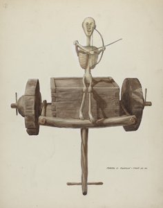 Penetente Death Cart & Death Figure by Majel G. Claflin