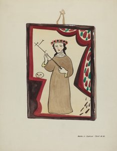 Retablo-Santa Rita, c. 1937