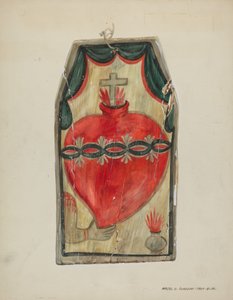 Retablo Sacred Heart, c. 1939