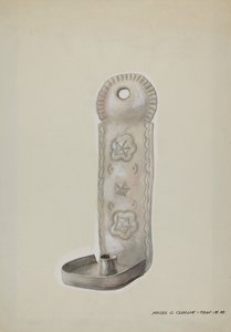 Tin Candle Sconce by Majel G. Claflin