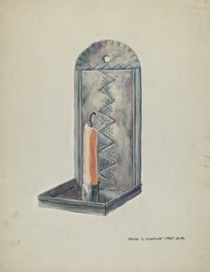 Tin Sconce by Majel G. Claflin