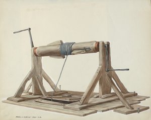 Well with Movable Beam by Majel G. Claflin