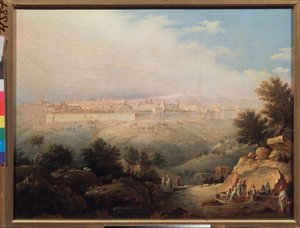 View of Jerusalem by Maksim Nikiforovich Vorobiev
