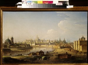 View of the Kremlin and the Orphanage in Moscow by Maksim Nikiforovich Vorobiev