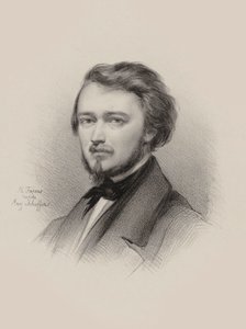 Portrait of the Violinist and Composer Hubert Léonard by Maksymilian Fajans