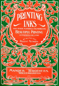 Printing Inks and Other Materials for Producing Beautiful Printing - Advert, 1916