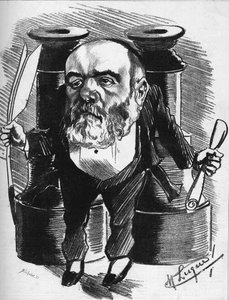 Cartoon Depicting Dramatic Critic Francisque Sarcey